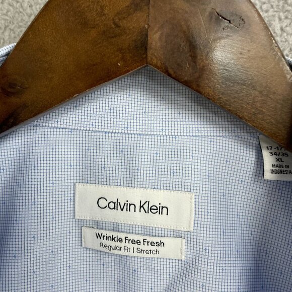 NEW Calvin Klein Men's XL Button Down  Dress Shirt Regular Fit XL  Pattern - Picture 4 of 9
